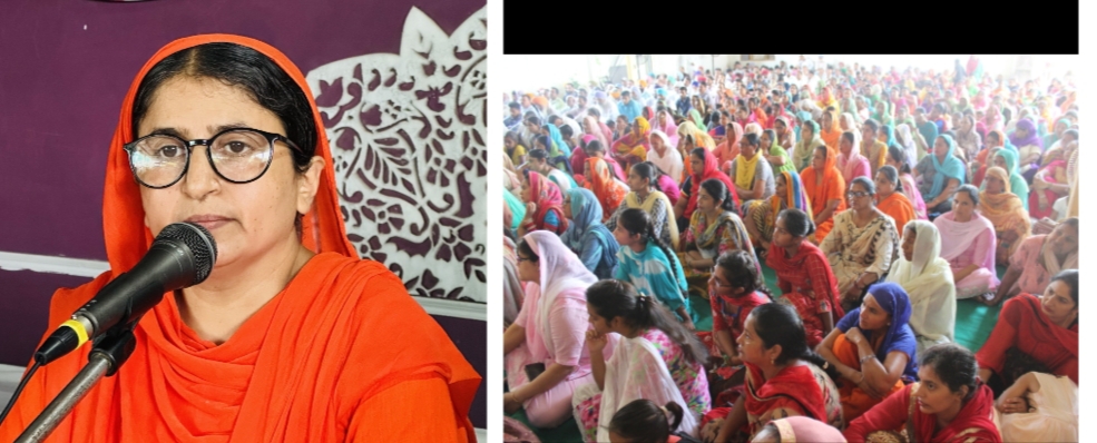 Weekly Satsang program organized in Gautam Nagar Ashram.